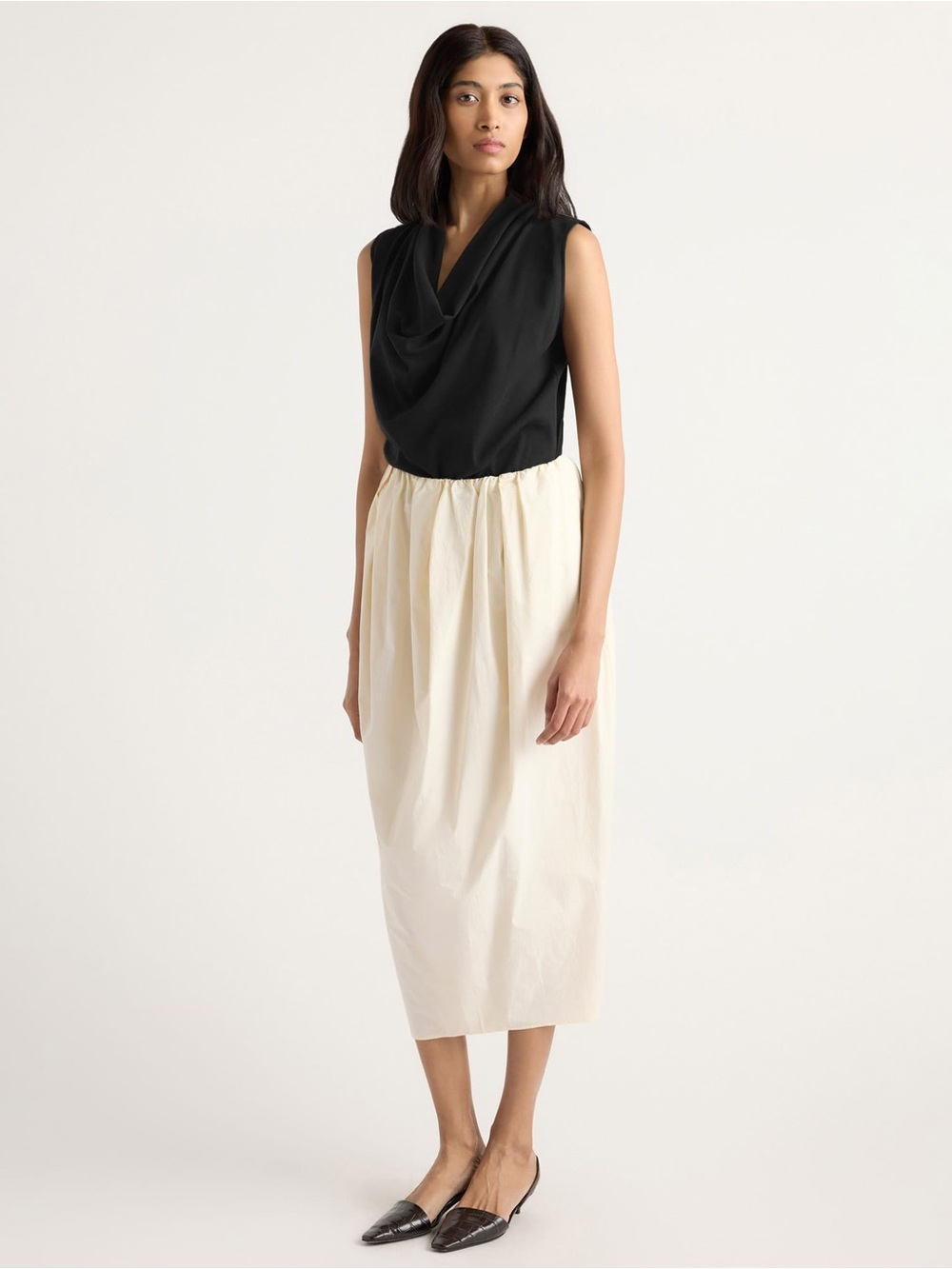 Modern Citizen Tabitha Tulip-Wrap Hem Skirt
